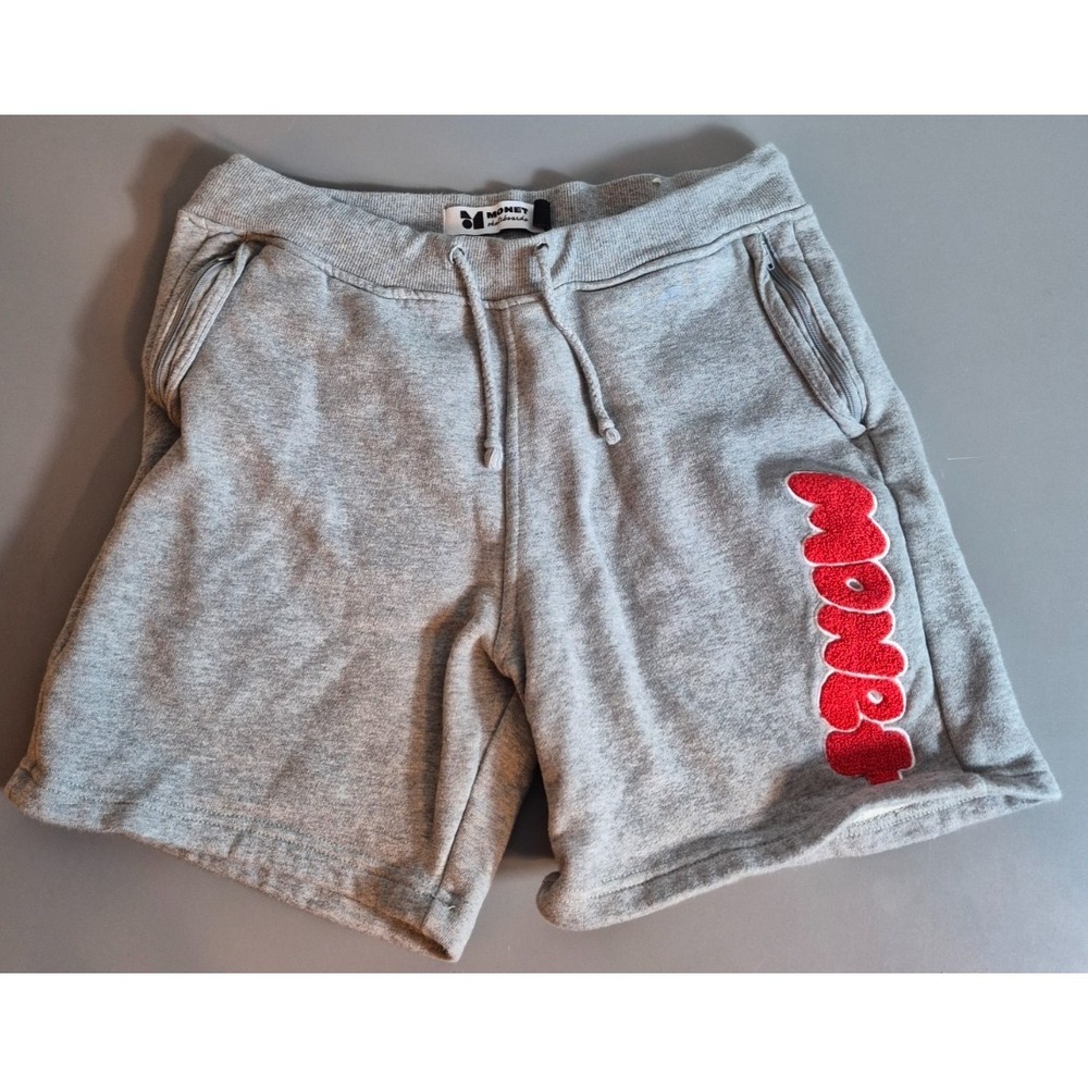 Monet Skateboards Mens Jogger Shorts Small Gray 30 Waist 5.5" Inseam